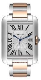 Cartier Tank Anglaise Srebrny/18 karatowe różowe złoto W5310006