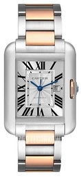 Cartier Tank Anglaise Srebrny/18 karatowe różowe złoto W5310007