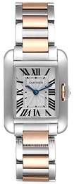 Cartier Tank Anglaise Srebrny/18 karatowe różowe złoto W5310019