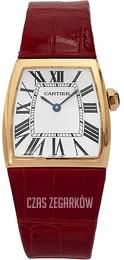 Cartier La Doña Srebrny/Skóra 29x27 mm W6400156