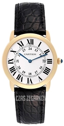 Cartier Ronde Srebrny/Skóra Ø36 mm W6700455