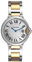 Cartier Ballon Blue Srebrny/Stal Ø37 mm W69008Z3