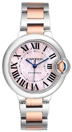 Cartier Ballon Blue Różowy/18 karatowe różowe złoto Ø33 mm W6920098