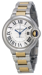 Cartier Ballon Blue Srebrny/18 karatowe żółte złoto Ø33 mm W6920099