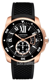 Cartier Calibre de Cartier Czarny/Guma Ø42 mm W7100052