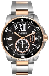 Cartier Calibre De Cartier Czarny/18 karatowe różowe złoto Ø42 mm W7100054