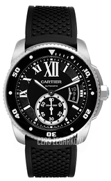 Cartier Calibre de Cartier Czarny/Guma Ø42 mm W7100056