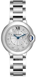 Cartier Ballon Blue Srebrny/Stal Ø28 mm WE902073