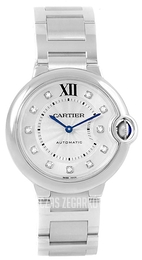 Cartier Ballon Blue Srebrny/Stal Ø36 mm WE902075
