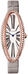Cartier Baignoire Srebrny/Skóra WGBA0009