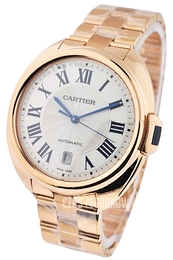 Cartier Cle De Cartier Srebrny/18 karatowe różowe złoto Ø40 mm WGCL0002