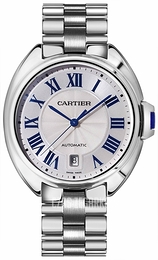 Cartier Calibre de Cartier Srebrny/18 karatowe białe złoto Ø40 mm WGCL0006