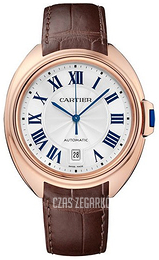 Cartier Cle De Cartier Srebrny/Skóra Ø40 mm WGCL0019