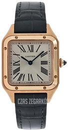 Cartier Santos Dumont Srebrny/Skóra WGSA0022