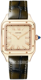Cartier Santos Dumont Różowe złoto/Skóra WGSA0054