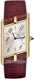 Cartier Tank Asymetrique Srebrny/Skóra WGTA0044