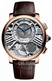 Cartier Rotonde De Cartier Szary/Skóra Ø47 mm WHRO0013
