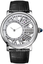 Cartier Rotonde De Cartier Biały/Skóra Ø42 mm WHRO0014