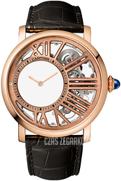 Cartier Rotonde De Cartier Szkieletowa tarczy/Skóra Ø42 mm WHRO0060