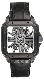 Cartier Santos De Cartier Szkieletowa tarczy/Skóra WHSA0009
