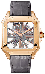 Cartier Santos De Cartier Szkieletowa tarczy/Skóra WHSA0010