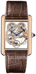 Cartier Tank Louis Szkieletowa tarczy/Skóra WHTA0002