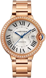 Cartier Ballon Bleu De Cartier Srebrny/18 karatowe różowe złoto Ø40 mm WJBB0057