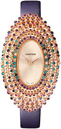 Cartier Baignoire Różowe złoto/Satyna Ø17.6 mm WJLI0009
