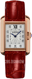 Cartier Tank Anglaise Srebrny/Skóra WJTA0009