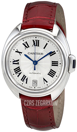 Cartier Cle de Cartier Srebrny/Skóra Ø35 mm WSCL0017