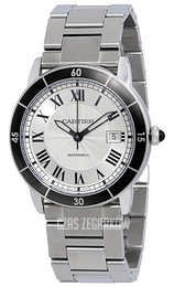 Cartier Ronde Srebrny/Stal Ø42 mm WSRN0010