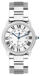 Cartier Ronde Srebrny/Stal Ø36 mm WSRN0012