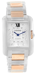 Cartier Tank Anglaise Srebrny/Stal WT100034