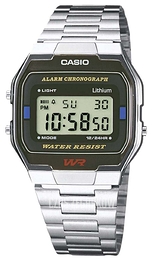 Casio Collection Szary/Stal A-163WA-1QES