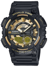 Casio Collection Żółte złoto/Żywica z tworzywa sztucznego Ø47 mm AEQ-110BW-9AVEF