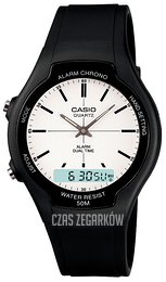 Casio Collection Biały/Żywica z tworzywa sztucznego Ø38.6 mm AW-90H-7EVEF