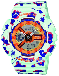 Casio Baby-G Wielokolorowy/Żywica z tworzywa sztucznego Ø43 mm BA-110FL-3AER