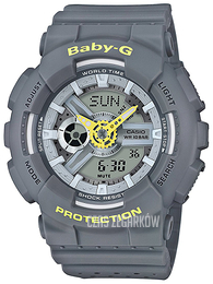 Casio Baby-G Ekran LCD/Żywica z tworzywa sztucznego Ø43 mm BA-110PP-8AER