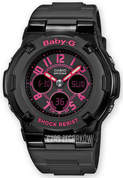 Casio Baby-G Czarny/Żywica z tworzywa sztucznego Ø39 mm BGA-117-1B1ER
