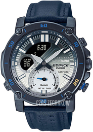Casio Edifice Szary/Skóra Ø46 mm ECB-20AT-2AER
