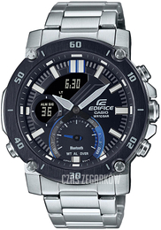 Casio Edifice Czarny/Stal Ø46 mm ECB-20DB-1AEF