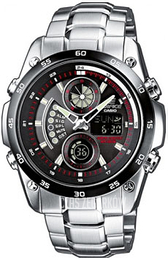 Casio Collection Czarny/Stal Ø44.8 mm ECW-M100DB-1A