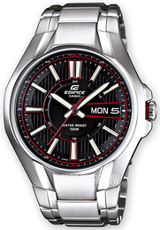 Casio Edifice Czarny/Stal Ø44 mm EF-133D-1AVEF