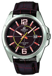 Casio Edifice Brązowy/Skóra Ø43.3 mm EFR-101L-5AVUEF