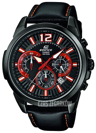 Casio Edifice Czarny/Skóra Ø46.3 mm EFR-535BL-1A4VUEF
