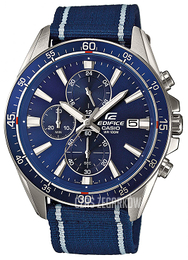 Casio Edifice Niebieski/Tkanina Ø45 mm EFR-546C-2AVUEF