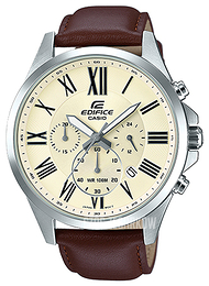 Casio Edifice Beżowy/Skóra Ø47 mm EFV-500L-7AVUEF