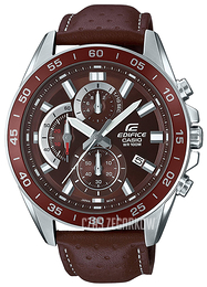 Casio Edifice Brązowy/Skóra Ø47 mm EFV-550L-5AVUEF