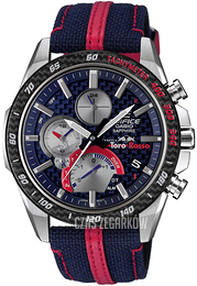 Casio Niebieski/Skóra Ø46 mm EQB-1000TR-2AER