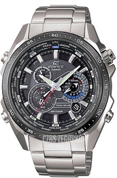 Casio Edifice Czarny/Stal Ø45.8 mm EQS-500DB-1AER